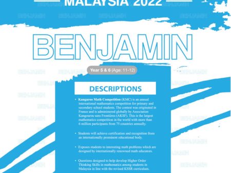 Kangaroo Mathematics Competition Malaysia 2022 (Benjamin) Online now