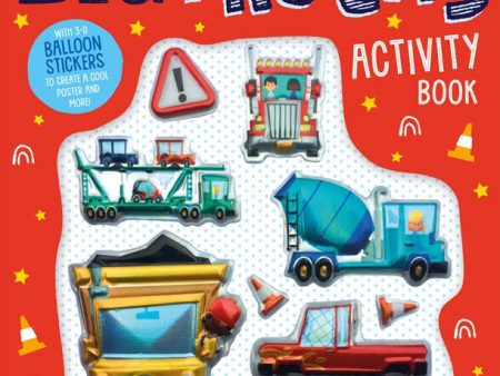 Balloon Stickers Big Trucks Activity Book Supply