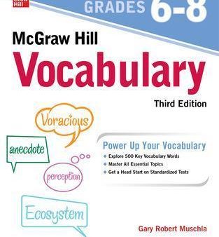 McGraw Hill Vocabulary Grades 6-8, Third Edition on Sale