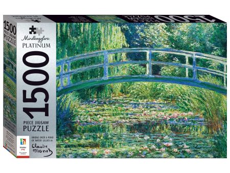 Mindbogglers Platinum: Bridge Over a Pond of Water Lilies Online Hot Sale