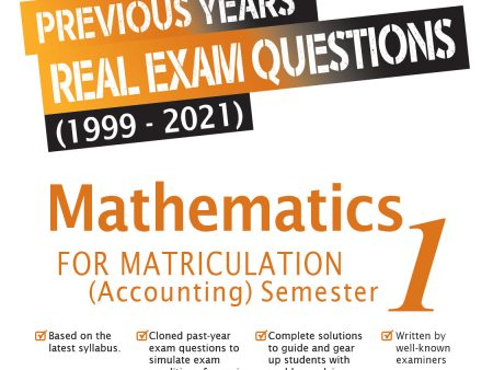 Real Exam Questions Mathematics (Accounting) for Matriculation 1 Discount