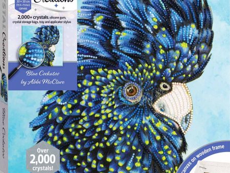 Crystal Creations Canvas: Blue Cockatoo Online now