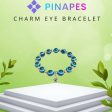 Pinapes Stylish Evil Eye Bracelet (Dark blue, pack of 2) Online now