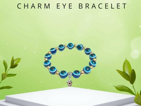 Pinapes Stylish Evil Eye Bracelet (Dark blue, pack of 2) Online now