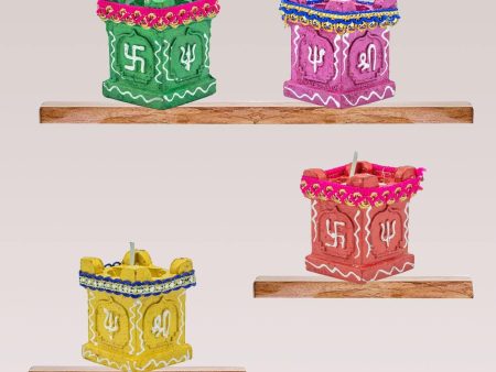 BB BACKBENCHERS Tulsi Diya for Diwali Decoration ( pack of 4 ) Online Hot Sale